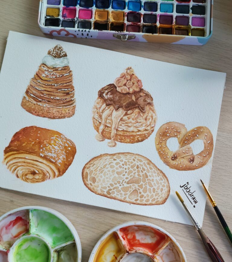 ระบายสีน้ำเบเกอรี่
